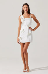 Cerelia 3D Floral Mini Dress